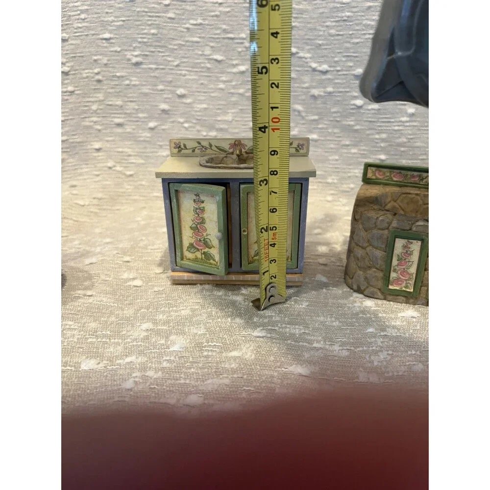 Vintage Concord Miniatures Petalstone Dollhouse Bathroom Set Robin Betterley